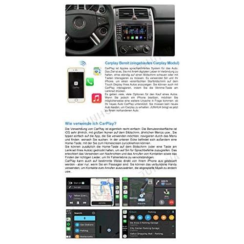  [아마존베스트]Junhua 7 Inch Android 10 Dual Tuner 2+32GB Radio Carplay + Android Car Bluetooth 5.0 Rohm-DSP Car Radio DVD GPS for Mercedes Benz A/B Class W169 W245 Vito Viano GPS Navigation Radio DAB+