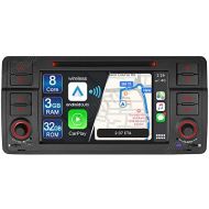 Junhua Android 11 Octa Core 3 GB + 32 GB Wireless Carplay Android Car Radio Bluetooth 5.1 DVD GPS In Dash Navigation for BMW E46 M3 325 3 318 320 328 Rover75 OBD2 WiFi 4G LTE