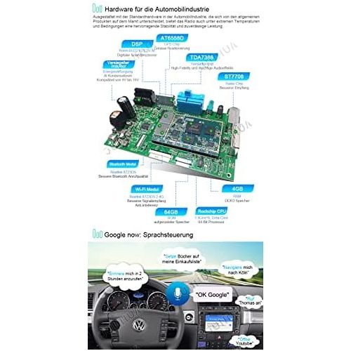  Junhua Built in DAB+ Android 10.0 8 Core 4GB RAM + 64GB ROM Car Radio DVD GPS Navigation for VW T5 Touareg I II 7LA, 7L6, 7L7 TPMS DVR Supports Bluetooth 5.0 WiFi 4G USB MP3