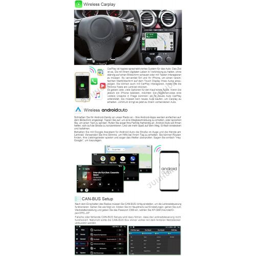  Junhua Android DAB+ Including Octa Core 4GB RAM + 64GB ROM Carplay + Android Car Radio GPS Navigation Radio WiFi Bluetooth for Vauxhall Astra H G Antara Vectra Corsa C D Zafira