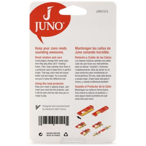  Juno JSR513/3 Soprano Saxophone Reeds - 3.0 (3-pack)