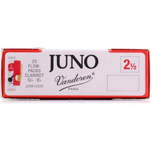  Juno JCR012525 Bb Clarinet Reeds - 2.5 (25-pack)