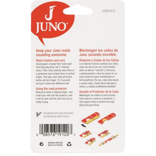  Juno JCR313/3 Bass Clarinet Reeds - 3.0 (3-pack)