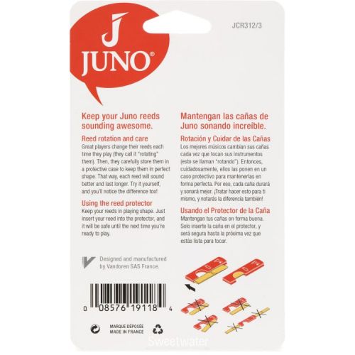  Juno JCR312/3 Bass Clarinet Reeds - 2.0 (3-pack)