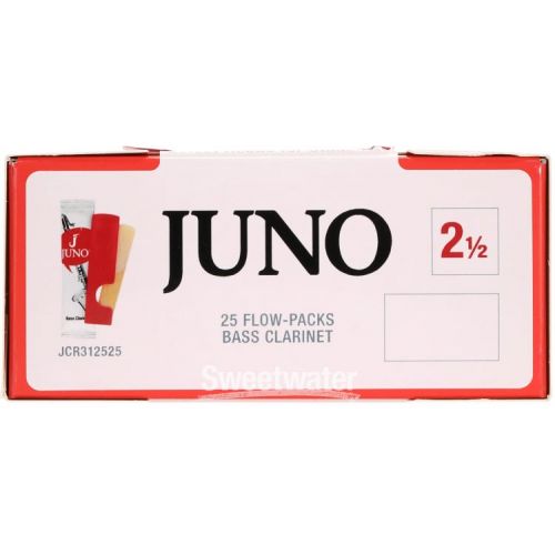  Juno JCR312525 Bass Clarinet Reeds - 2.5 (25-pack)