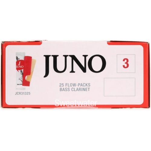  Juno JCR31325 Bass Clarinet Reeds - 3.0 (25-pack)