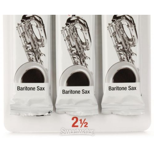  Juno JSR8125/3 Baritone Saxophone Reeds - 2.5 (3-pack)