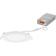 Juno WF6 SWW5 90CRI MW M6 Round Baffle LED Downlight, 120 Volts, 2700K/3000K/3500K/4000K/5000K, Triac Dimming, 6-Inch, Matte White