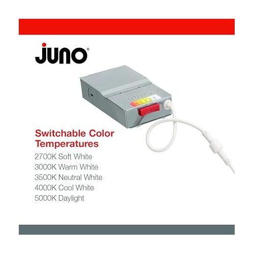  Juno WF6 SWW5 90CRI MW M6 Round Baffle LED Downlight, 120 Volts, 2700K/3000K/3500K/4000K/5000K, Triac Dimming, 6-Inch, Matte White