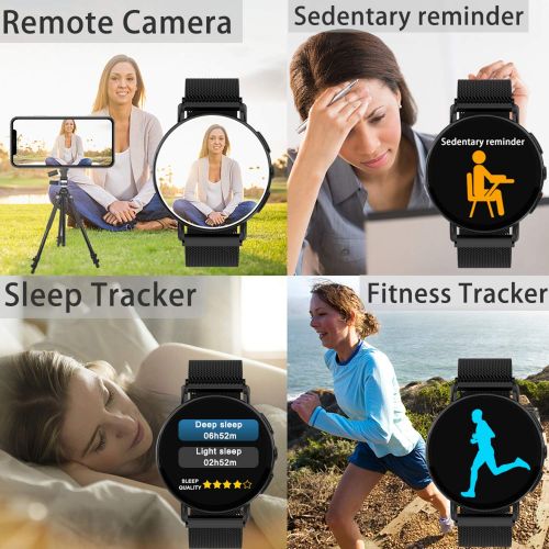  Jupitaz Fitness Tracker Smart Watch, Activity Tracker Watch with Heart Rate Blood Pressure Sleep Monitor IP67 Waterproof Smart Fitness Watch with Calorie Counter, Pedometer, BT for