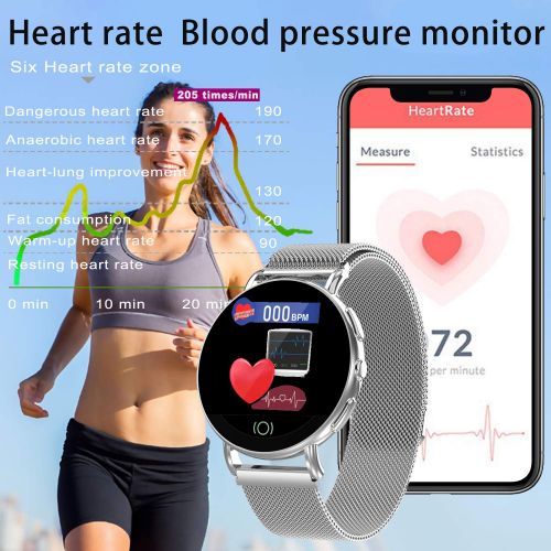  Jupitaz Fitness Tracker Smart Watch, Activity Tracker Watch with Heart Rate Blood Pressure Sleep Monitor IP67 Waterproof Smart Fitness Watch with Calorie Counter, Pedometer, BT for