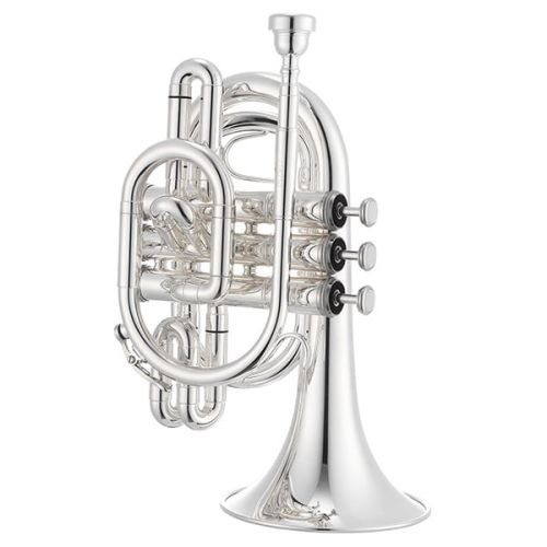  Jupiter Silver Bb Pocket Trumpet, JTR710S