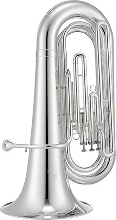  Jupiter JTU1030MS Intermediate Convertible Left Shoulder Marching Tuba - Silver-plated