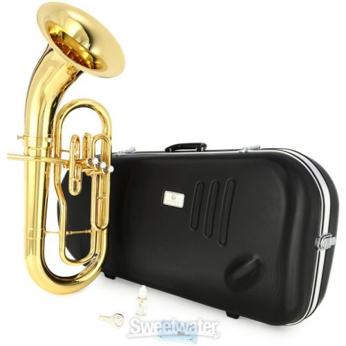  Jupiter JEP710 3-valve Student Euphonium and The Hug Stand - Lacquer