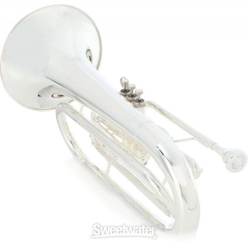  Jupiter JBR1000MS Intermediate Marching Baritone - Silver-plated