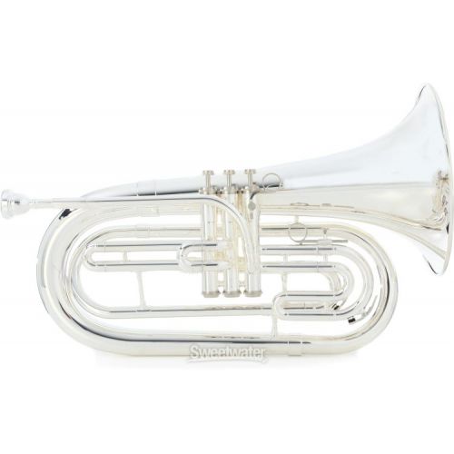  Jupiter JBR1000MS Intermediate Marching Baritone - Silver-plated