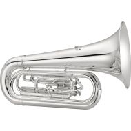 Jupiter JTU1000MS Intermediate Convertible 3/4-size Left Shoulder Marching Tuba - Sliver-plated