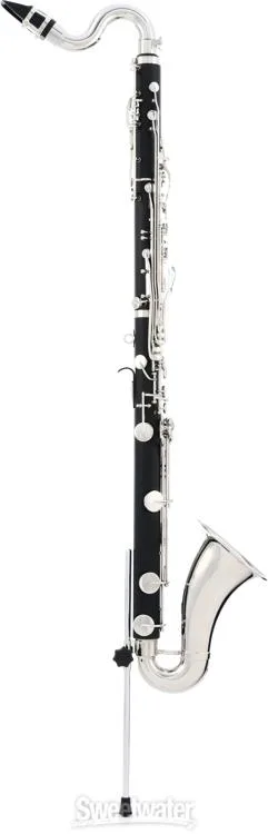  Jupiter JBC1000N Intermediate Bb Bass Clarinet with Nickel-plated Keys - Multi-Section Wooden Case