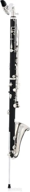  Jupiter JBC1000N Intermediate Bb Bass Clarinet with Nickel-plated Keys - Multi-Section Wooden Case