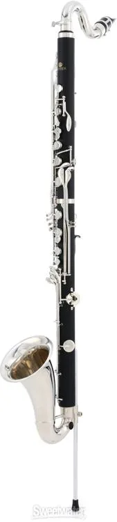  Jupiter JBC1000N Intermediate Bb Bass Clarinet with Nickel-plated Keys - Multi-Section Wooden Case