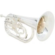 Jupiter JEP1101MS 3-valve Professional Marching Euphonium - Silver-plated