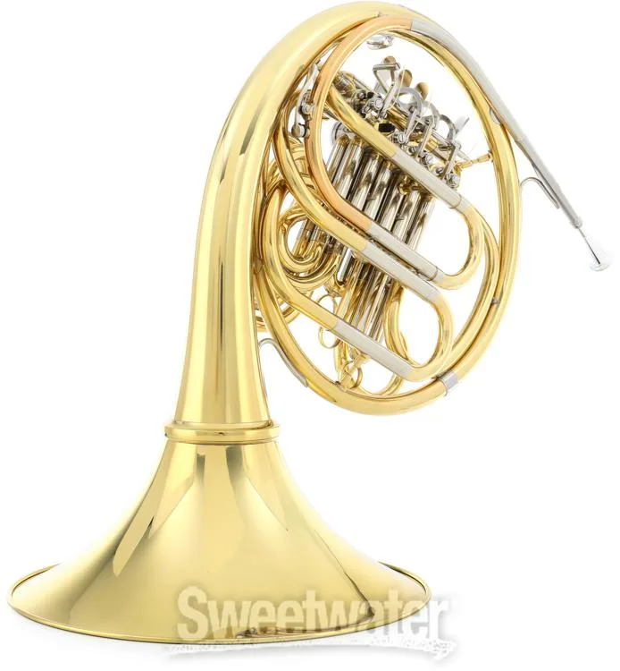  Jupiter JHR1110D Intermediate Double French Horn with String Linkage and Detachable Bell - Clear Lacquer