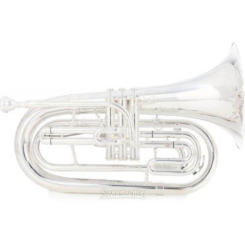  Jupiter JBR1101MS Quantum MK II Professional Marching Baritone - Silver-plated Demo