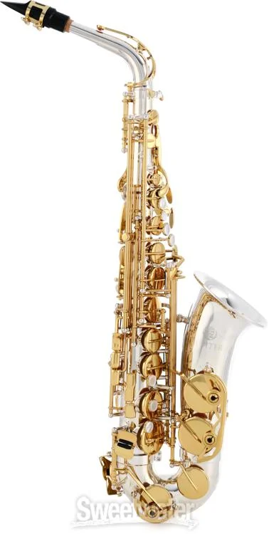  Jupiter JAS1100SG Alto Saxophone - Silver Plated with Gold Lacquer Keys