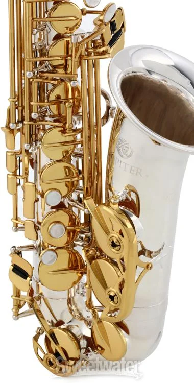  Jupiter JAS1100SG Alto Saxophone - Silver Plated with Gold Lacquer Keys