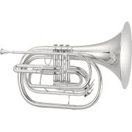 Jupiter JHR1000MS Bb Marching French Horn - Silver-plated