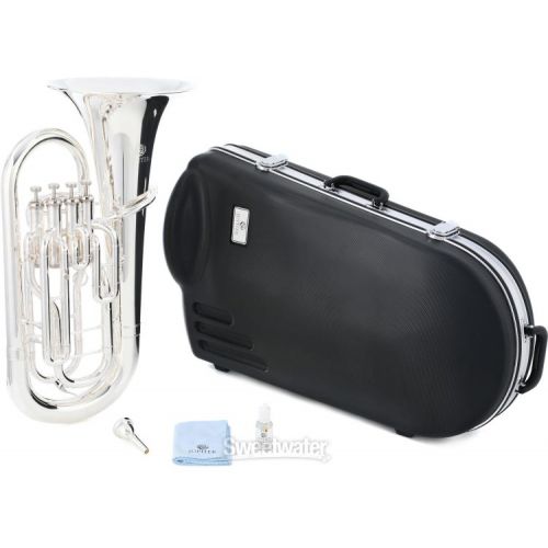  Jupiter JEP1000S Intermediate 4-valve Euphonium - Silver-plated