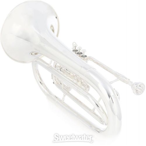  Jupiter JBR1101MS Quantum MK II Professional Marching Baritone - Silver-plated