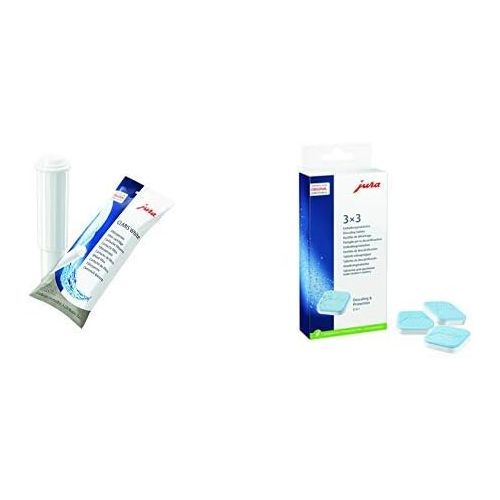  Jura 60209 Claris White-Filterpatrone, 1er-Pack & Jura 61848 Entkalkungstabletten 9 Tabletten (3 Entkalkungsvorgange)