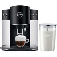 Jura D6 Automatic Coffee Machine 15216 Platinum and Glass Milk Container Bundle (2 Items)