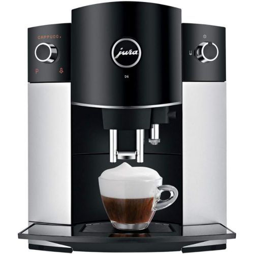  Jura D6 Automatic Coffee Machine 15216 Platinum and Glass Milk Container Bundle (2 Items)