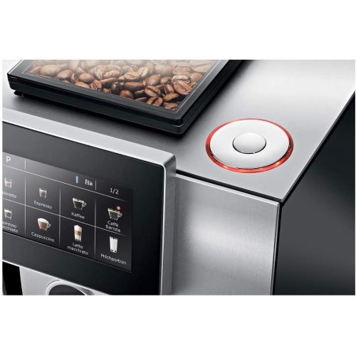  Jura Z8 Automatic One-Touch P.E.P. Coffee Machine with Touch Screen Display and Glass Milk Container Bundle (2 Items)