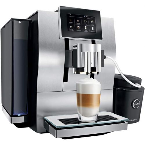  Jura Z8 Automatic One-Touch P.E.P. Coffee Machine with Touch Screen Display and Glass Milk Container Bundle (2 Items)
