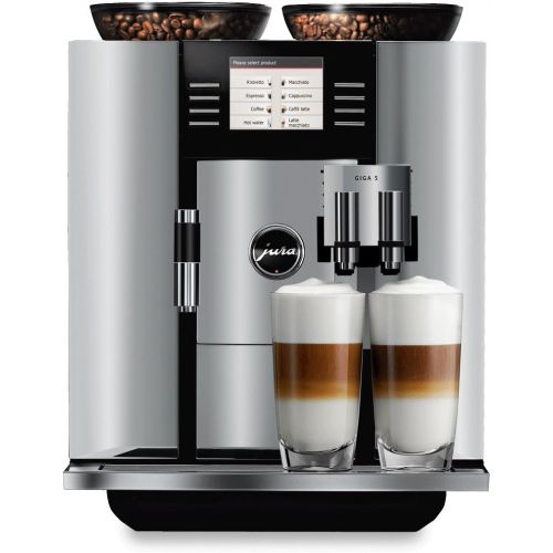  Jura 13623 Giga 5 Automatic Coffee Machine, Aluminum Includes Jura 131 Degree Cup Warmer, Jura Milk Container, Jura Cleaning Tablets and Two Espresso Cups and Saucers