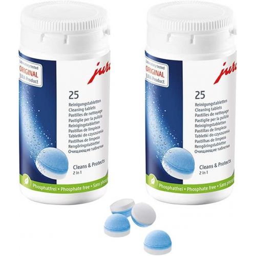  Jura 2-Phase Cleaning Tablets for Fully Automatic Coffee Machines, 50 Count