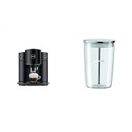 Jura D6 Automatic Coffee Machine, 1, Black & 72570 Glass Milk Container, Clear