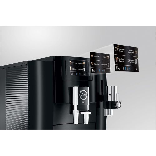  Jura E8 Automatic Coffee Machine 15270, Piano Black