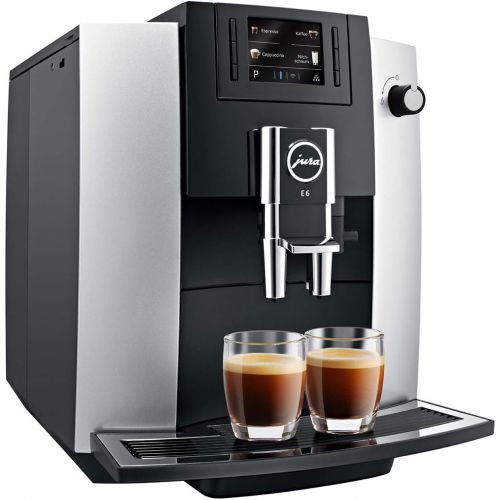  Jura E6 Platinum Automatic Coffee Machine Set with Smart Water Filter, Milk System Cleaner and Milk Container