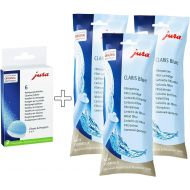 [아마존베스트]Jura Claris Blue Water Filter Cartridges (x3) and Cleaning Tablets (6 Tabletts) Combo Pack