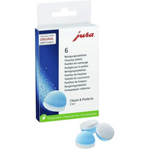  [아마존베스트]Jura Claris Blue Water Filter Cartridges (x3) and Cleaning Tablets (6 Tabletts) Combo Pack