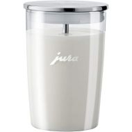 Jura ENA 8 Automatic Coffee Machine (Metropolitan Black) with Glass Milk Container Bundle (2 Items)