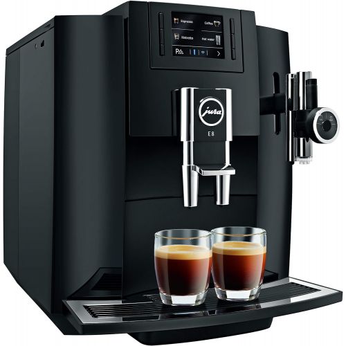  Jura E8 Coffee & Beverage Center Bundle Set With Milk Container And Cleaners