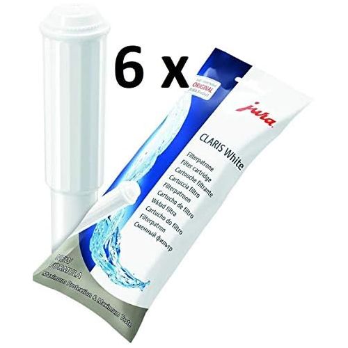  Jura Claris White Water Filter Cartridges (x6) 6 Filters
