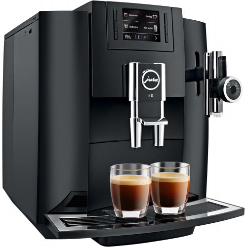  Jura 15109 Automatic Coffee Machine E8, Black