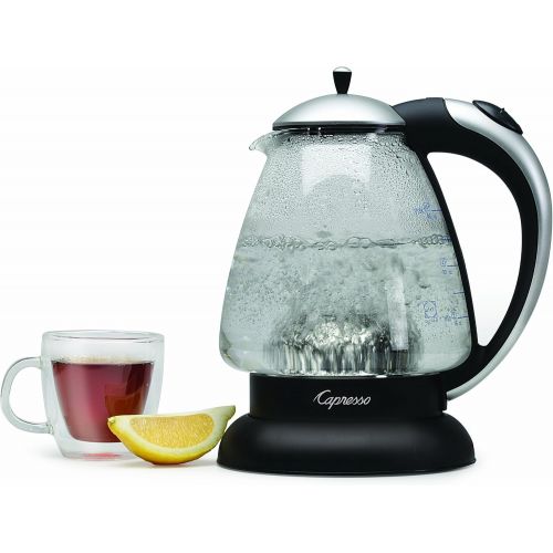  Jura-Capresso Capresso 259.04 H2O Plus Water Kettle, Matte Silver, 48-Ounce