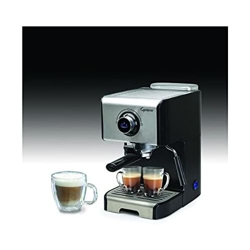  Jura-Capresso Capresso EC300 1200-Watt Espresso and Cappuccino Machine (Black/Stainless Steel) with Frothing Pitcher and Tamper Bundle (3 Items)